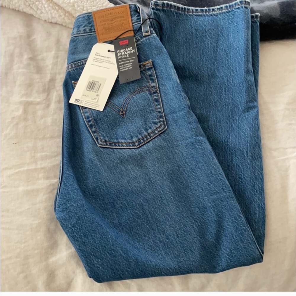 Levi’s rib cage high waisted jeans